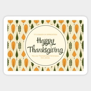 Happy Thanksgiving Card - 04 Sticker